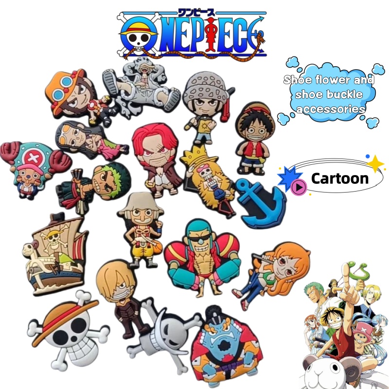 Florist Supplies - Aksesoris sepatu karakter anime One Piece,