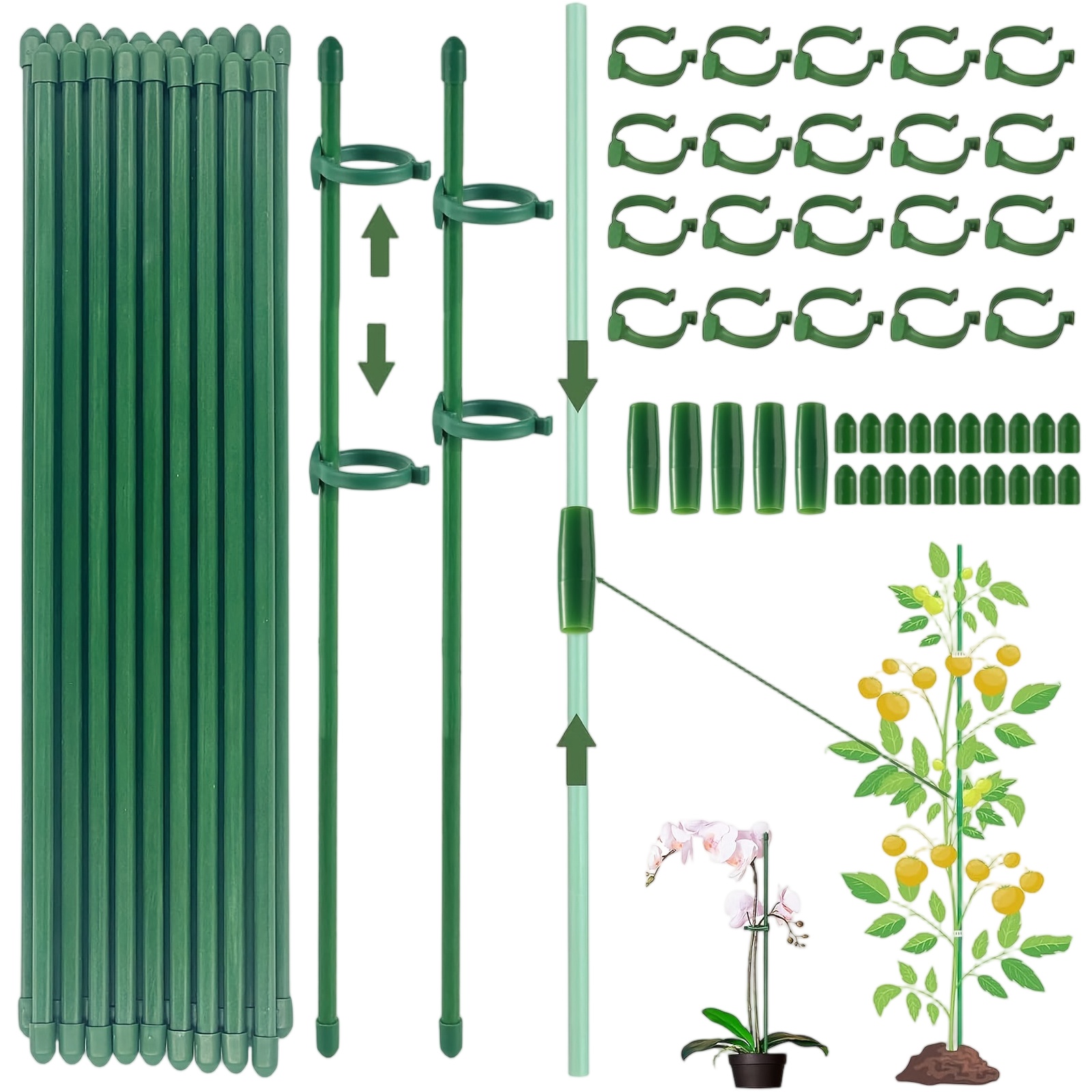 Florist Supply Bulk - Penyangga Tanaman, Tiang Penyangga Batang Tunggal,