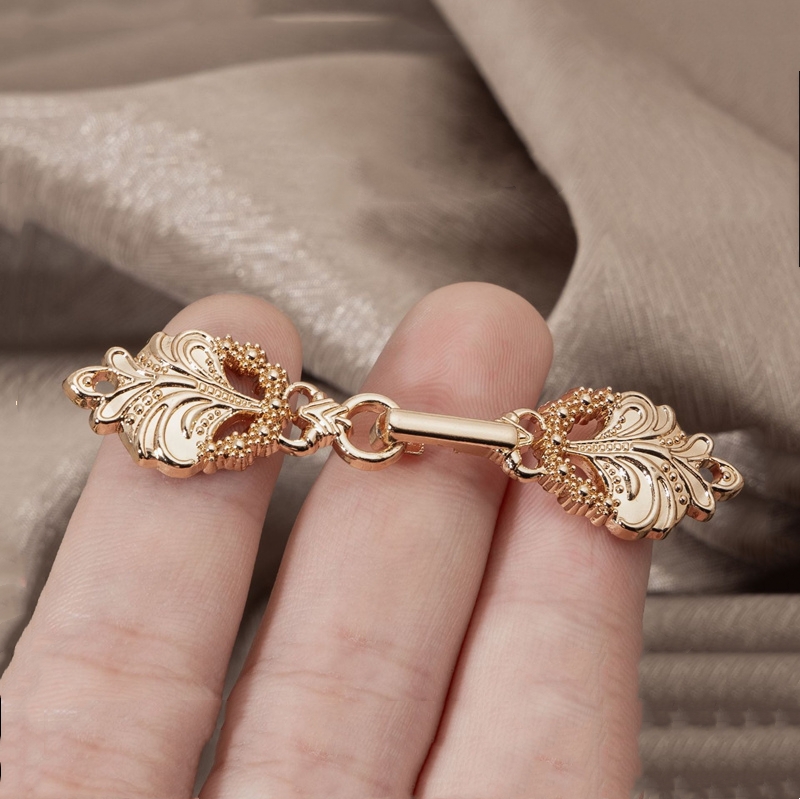 Flower Frog Pin - 10 Pasang Kancing Logam Antik untuk