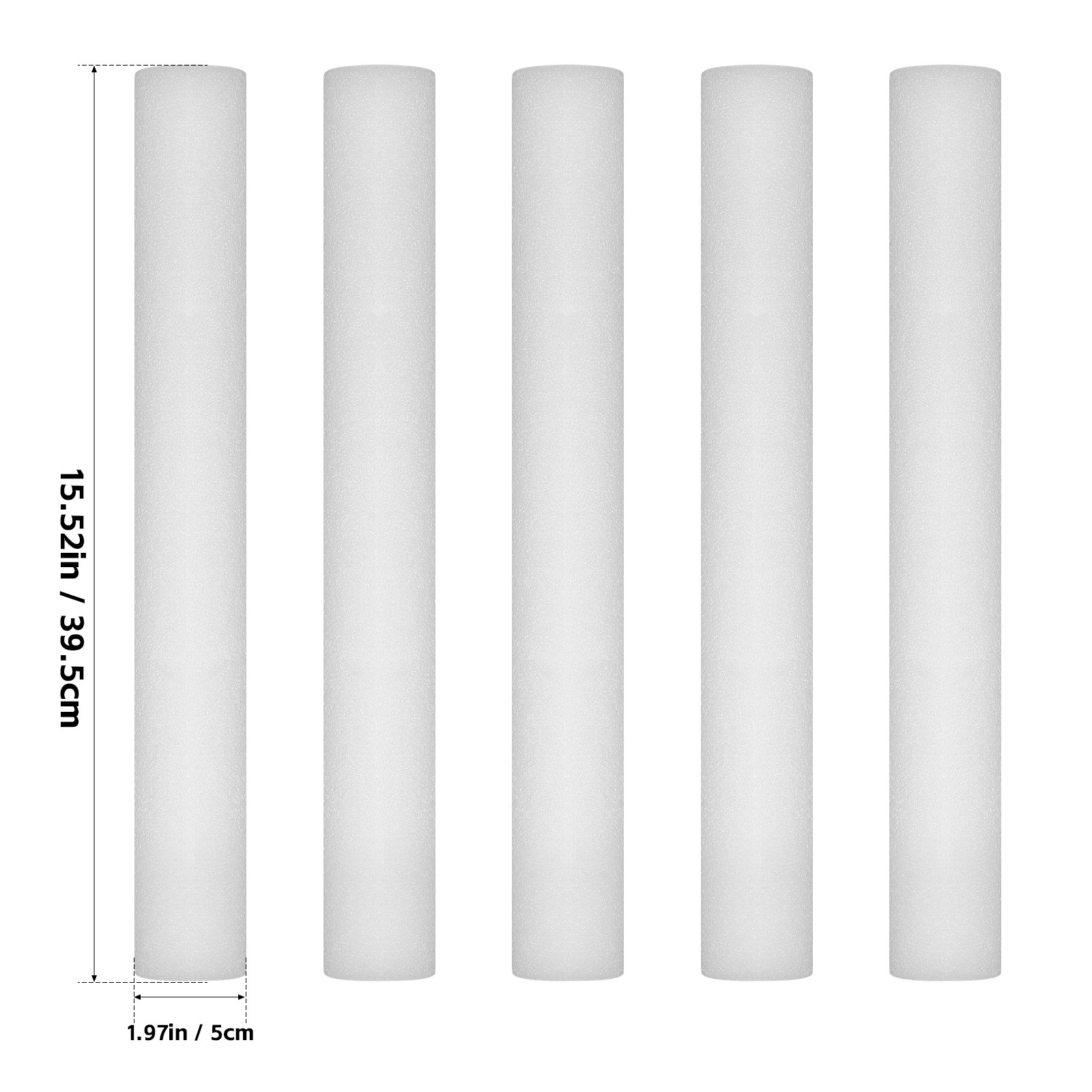 5 buah Batang Busa Putih 40 cm - Florist Flower Supply ulasan dan harga