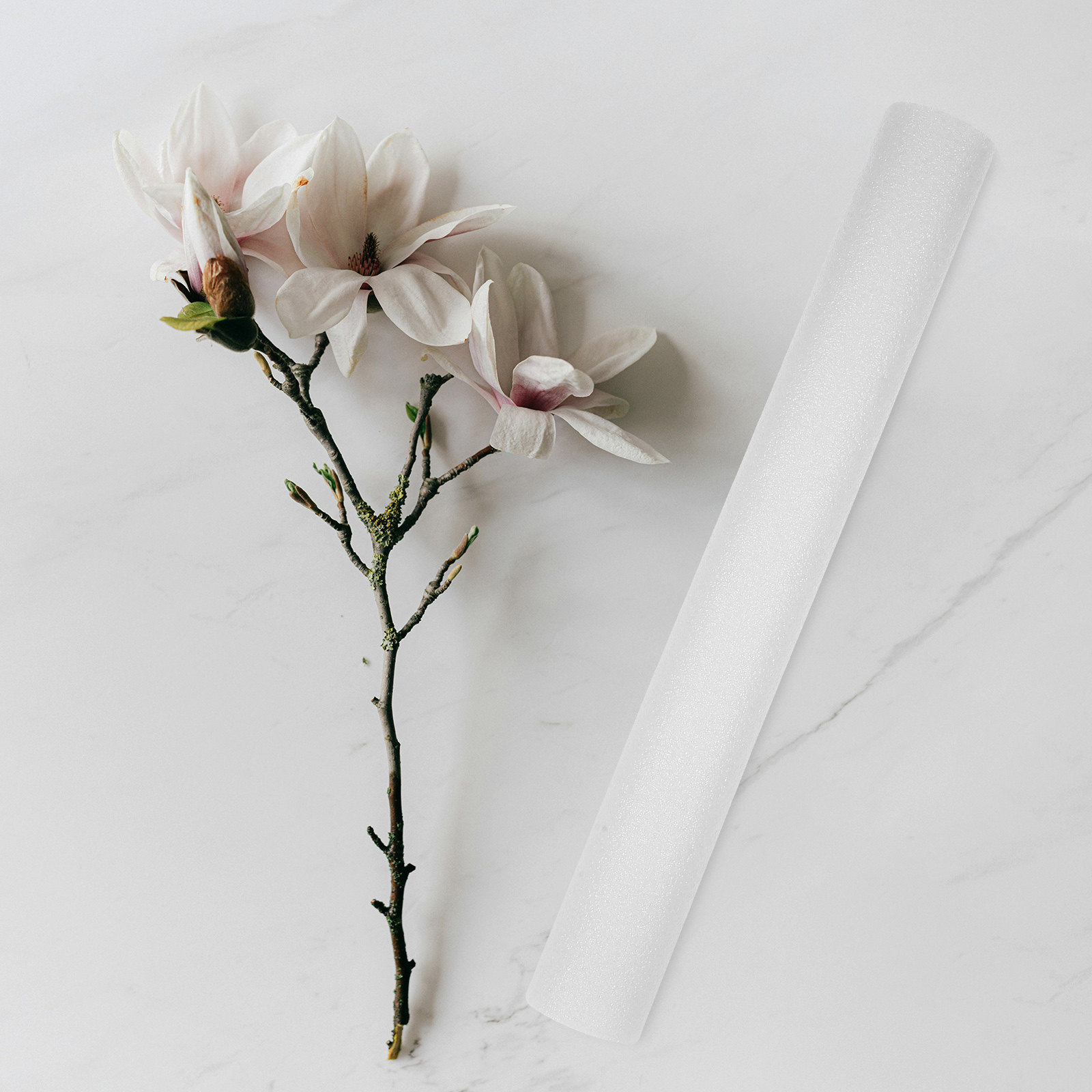 5 buah Batang Busa Putih 40 cm - Florist Flower Supply ulasan dan harga