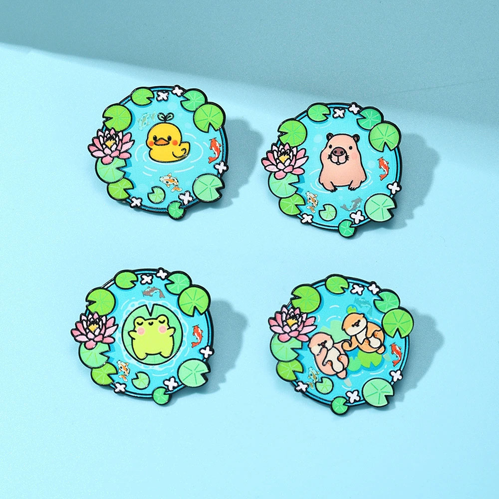 Bros enamel berbentuk hewan ka - Flower Frog Pin ulasan dan harga