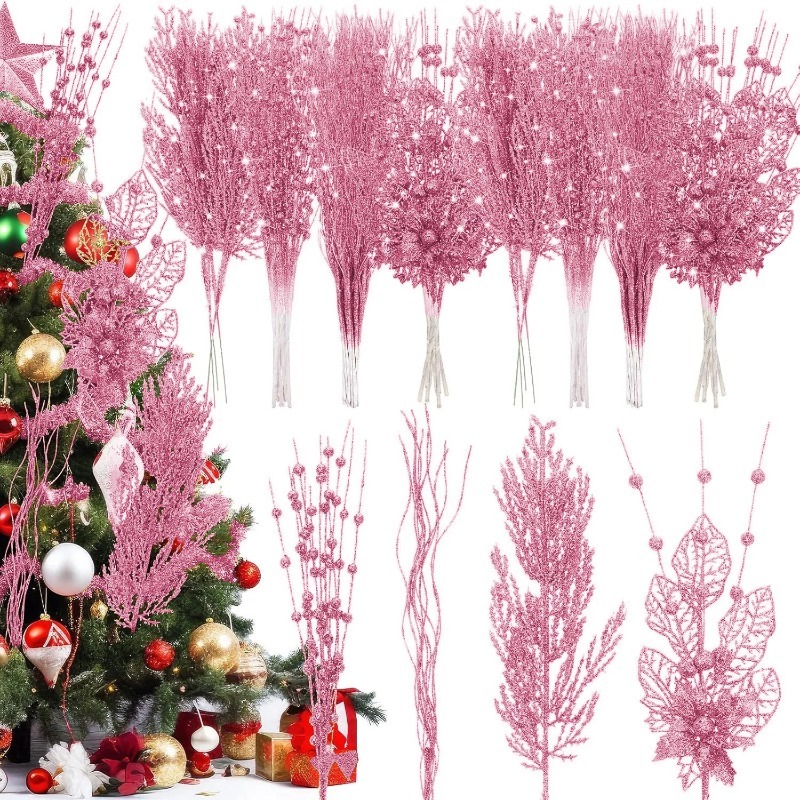 12Pcs Dekorasi Pohon Natal War - Florist Supply Bulk ulasan dan harga