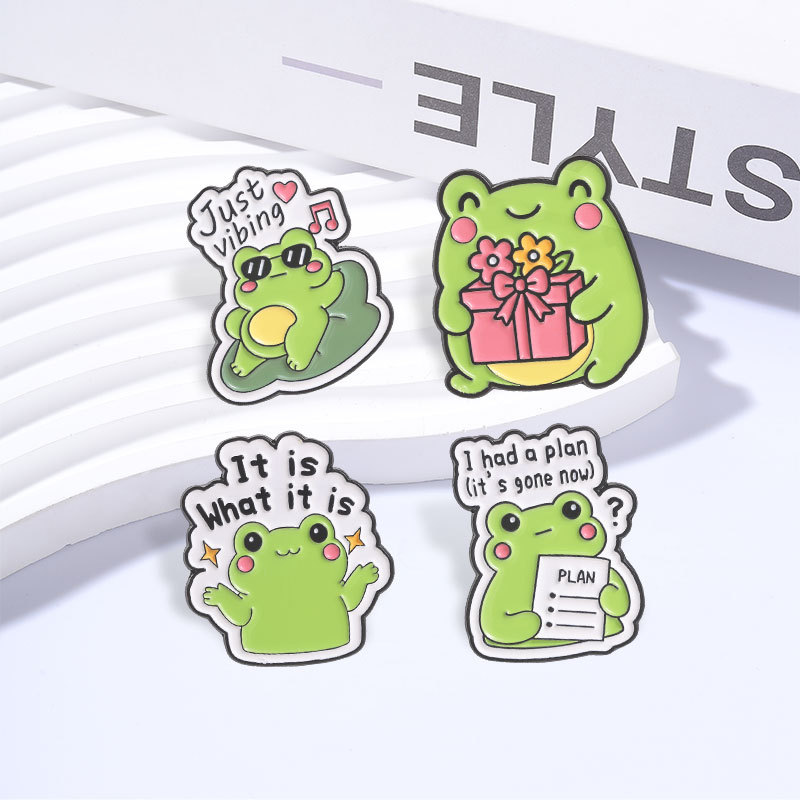 Bros enamel berbentuk hewan ka - Flower Frog Pin ulasan dan harga
