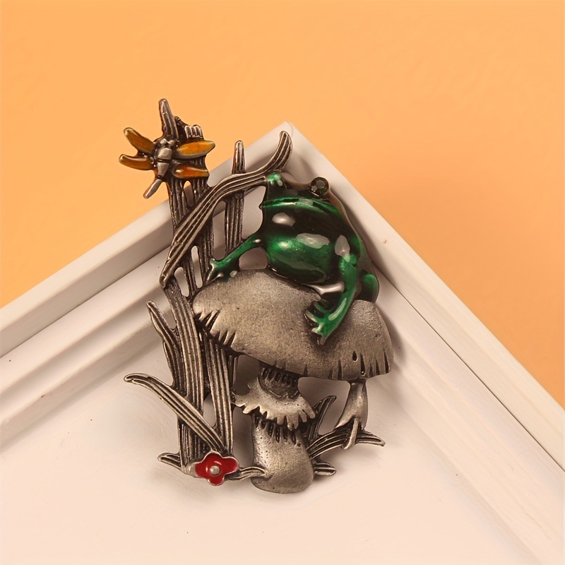 Bros Hewan Vintage Anjing Kuci - Flower Frog Pin ulasan dan harga
