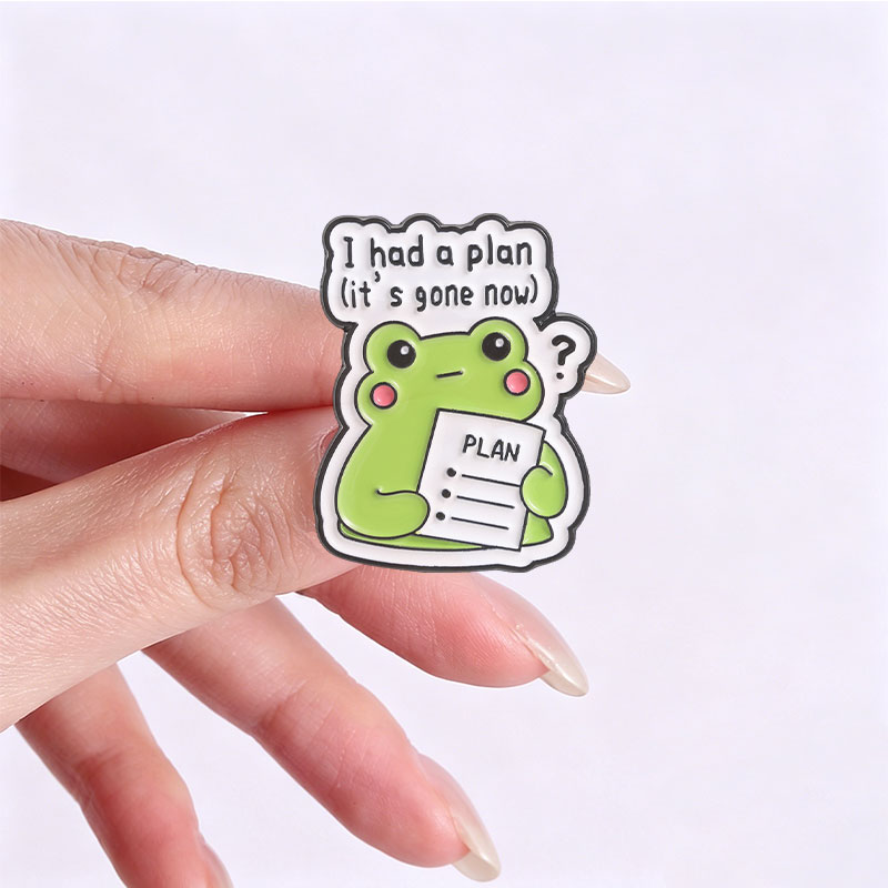Pin Enamel Katak Teratai Musik - Flower Frog Pin ulasan dan harga