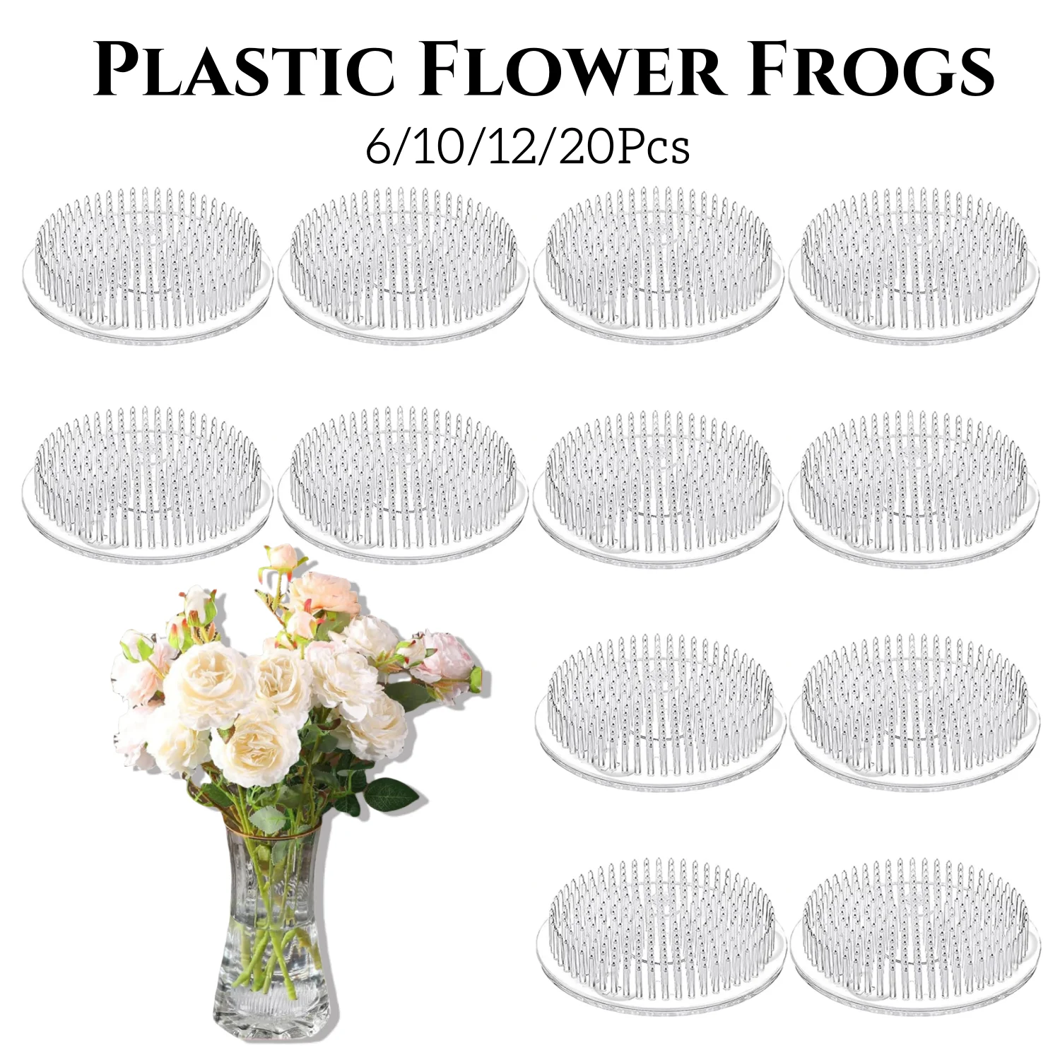 6/10/12/20Pcs Penyangga Bunga  - Flower Frog Pin ulasan dan harga